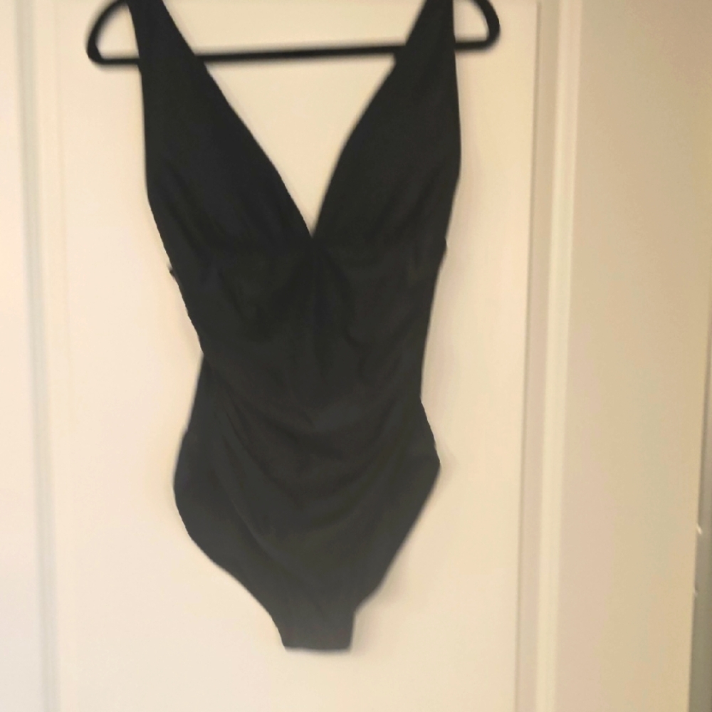 JCrew Womens Black One Piece Bathing Suit Size M